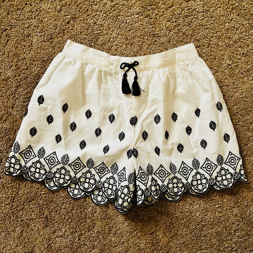 Stylish Blue and White Shorts